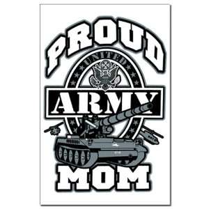  Mini Poster Print Proud Army Mom Tank 