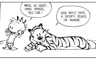 Calvin and Hobbes Gods Image Strip Poster Print 30 Wide  