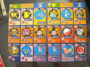 Pokemon Burger King rare 2 sheets cards  