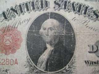 1917 F37 $1.00 Large US note. Elliott Burke. #E20222480A  