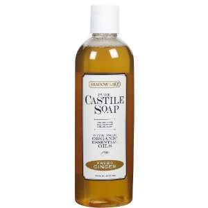 Shadow Lake Castile Soap Liquid Fresh Ginger 16 oz  