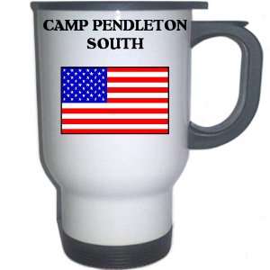 US Flag   Camp Pendleton South, California (CA) White Stainless Steel 