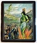 Green Witch Burning Stake Wallet, ID or Cigarette Case