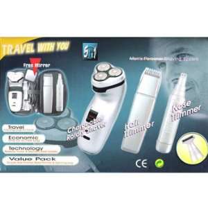  5 in 1 Personal Shaving Set w/ Shaver, Hair & Nose Trimmer 