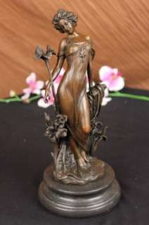 Bronze Marble Statue Athena Greek Goddess Grecian Sculpture Classic 
