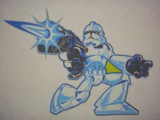 14.5 LARGE STAR WARS STORMTROOPER FABRIC APPLIQUE CHARACTER IRON ON 