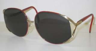CHRISTIAN DIOR 2250 48 Red Vintage Butterfly Sunglasses  