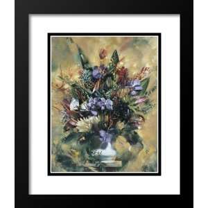   Framed and Double Matted Art 31x37 Hawaiian Flowers