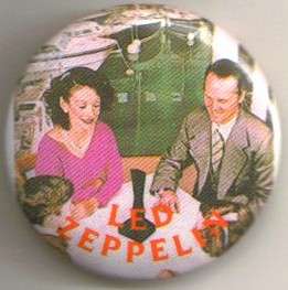 Led Zeppelin Presence Cover Art Button Pin  