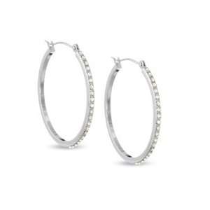  Gordons Jewelers Hoop Earrings Diamond Fascination 14K 