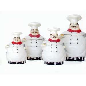  Gourmet Chef Canisters NEW DESIGN KITCHEN DECOR Kitchen 