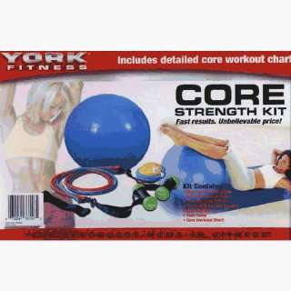   York Core Strength Kit With 26 Exercise Ball