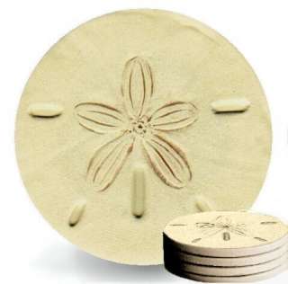 SAND DOLLAR SANDSTONE CUSTOM HOME DECOR DRINK COASTERS  