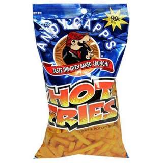 Andy Capp Hot Fries, 3.5 Ounce Bags (Pack of 30)