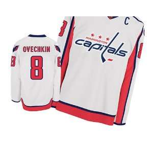 Washington Capitals #8 Alex Ovechkin White Authentic NHL Jerseys 