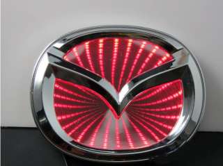 3D LED Car Decal Logo Light Badge Lamp Emblem Sticker for Red Mazda 6 