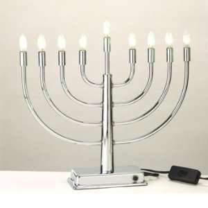   Electric Menorah with Flickering Lights to Stimulate real Candles