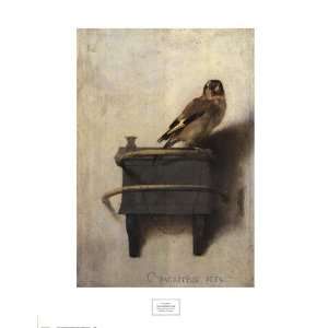  Carel Fabritius Carel Fabritius Goldfinch 1654 16x17