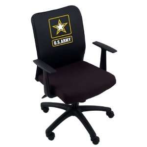  US Army Logo Office Desk Task Chairs With Arms B6106 LC032 