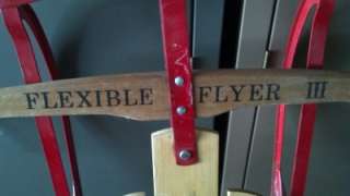   FLEXIBLE FLYER III Wooden Steel Runners Sled 4 Ft Long 323 F948  