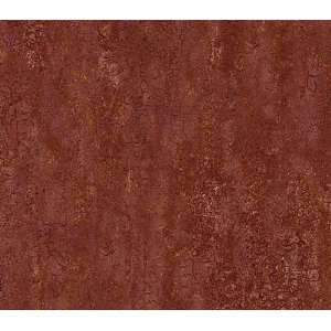  Dark Red Weathered Cracked Faux Paint Wallpaper