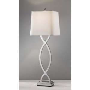 Murray Feiss 9930PN, Carlin Tall Table Lamp, 1 Light, 150 Total Watts 