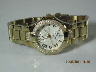 Guess U13002L1 Status In The Round Multifunction Crystal Stainless 