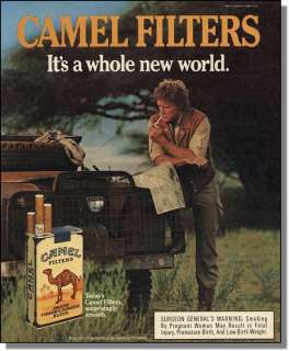 1986 Camel Cigarettes & Land Rover Truck   Print Ad  