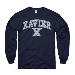  Xavier Musketeers Navy Perennial II Long Sleeve T Shirt 