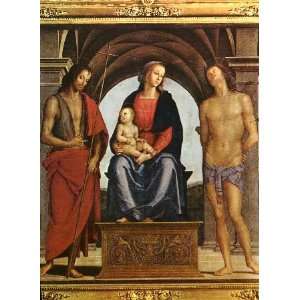   St John the Baptist and St Sebastian, by Perugino