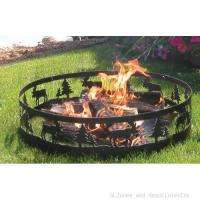 LARGE Outdoor Moose Fireplace Fire Pit Campfire Ring  