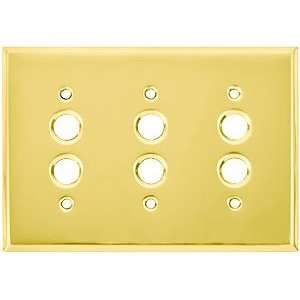 Push Button Switch and Cover Plates. Classic Triple Gang Push Button 