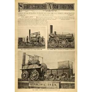  1899 Cover Scientific Train Locomotion Puff Billy Wylam 