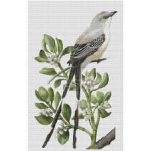  Oklahoma State Bird and Flower Counted Cross Stitch Pattern 