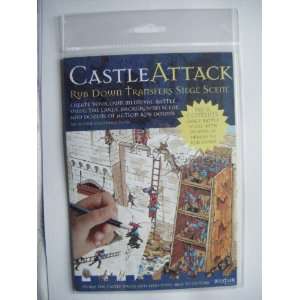 Castle Attack   Rub Down Transfers Siege Scene