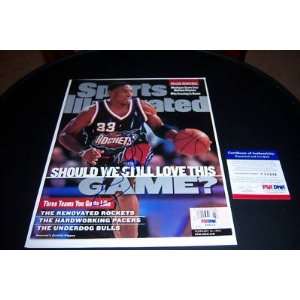  Scottie Pippen Rockets Psadna Signed Sports Illustrated 