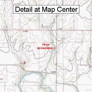   Quadrangle Map   Pitzer, Iowa (Folded/Waterproof)