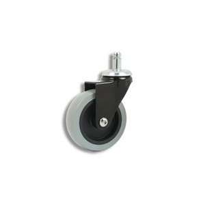 Cool Casters   Classic Chair Caster, Grey Wheel, Black Yoke, Friction 