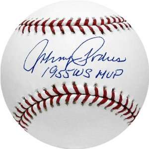 Johnny Podres Autographed Baseball with 55 WS MVP Inscription  
