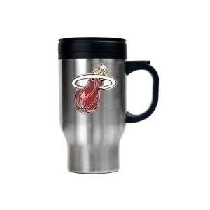  Miami Heat 16oz Stainless Steel Logo Travel Mug Sports 