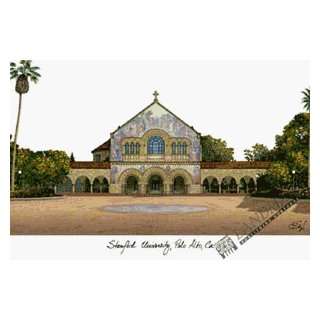  Campus Images CA932 Stanford University Lithograph Sports 