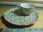 Yada China Cup and Snack Plate Set (Yellow Rose pattern
