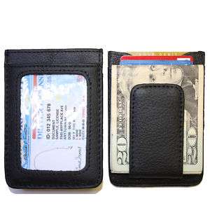 Men’s Leather Wallet Credit Card ID Holder Money Clip  