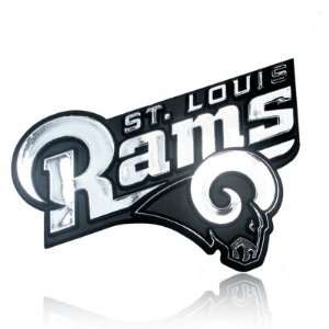  NFL St. Louis Rams 3d Chrome Car Emblem Automotive