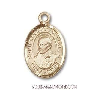  St. Ignatius of Loyola Small 14kt Gold Medal Jewelry