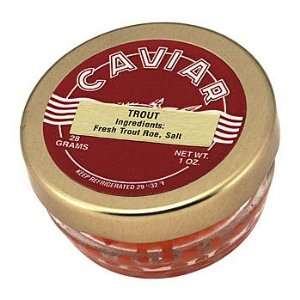 Pink Trout Roe Caviar   1 oz/28.5 gr Grocery & Gourmet Food