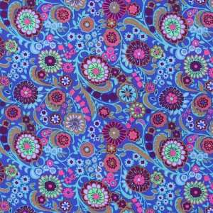   Fabrics Marylebone Kashmir Blue Fabric Yardage Arts, Crafts & Sewing
