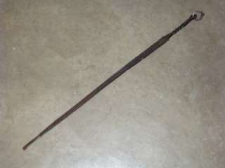 Rare 18th Century Wrought Iron Meat Spit Skewer Hearth Tool Primitive 
