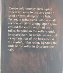 Conair Spiral Curls Soft Curlers Rollers Medium 62502Z 074108625021 