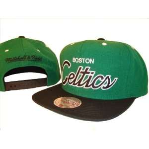  Boston Celtics Mitchell & Ness Green & Black Adjustable 